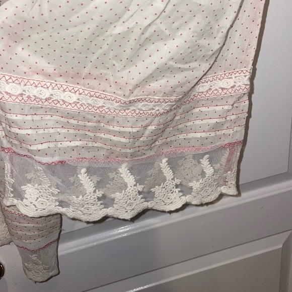 New! Free People Endless Afternoon Bloomers Swiss Dot Embroidered Lace Harem 🌹 M - Picture 15 of 16